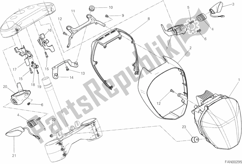 Wszystkie części do Reflektor Ducati Diavel Xdiavel S 1260 2016